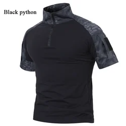 Tactical T-Shirts Men Sport Outdoor Military Tee Quick Dry Short Sleeve Shirt Hiking Hunting Army Combat Men Clothing Breathable