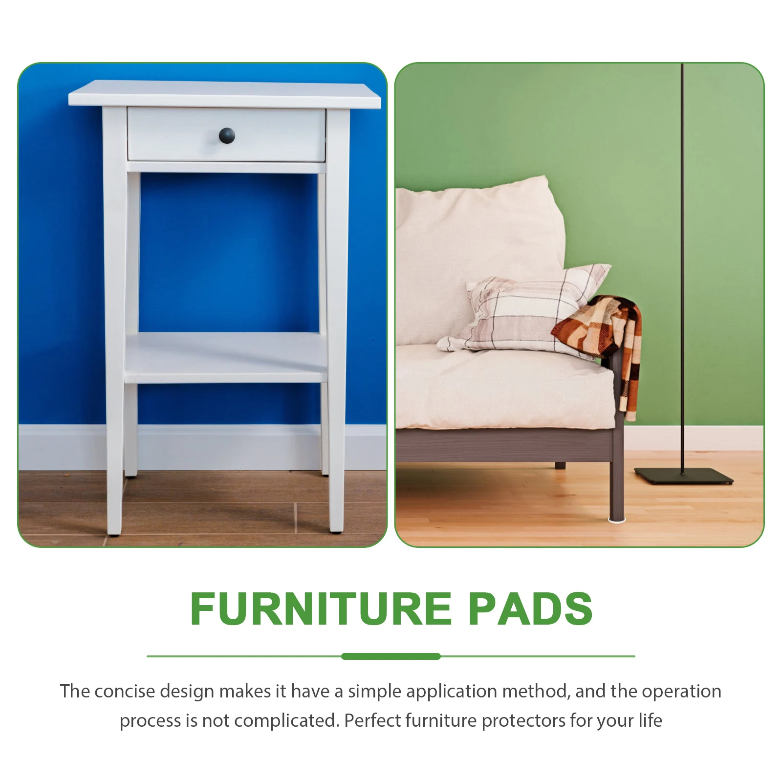 

20pcs Furniture Feet Pads 30mm 35mm Self Adhesive Chair Table Sliders Non Slip Soundproof Floor Protectors Durability