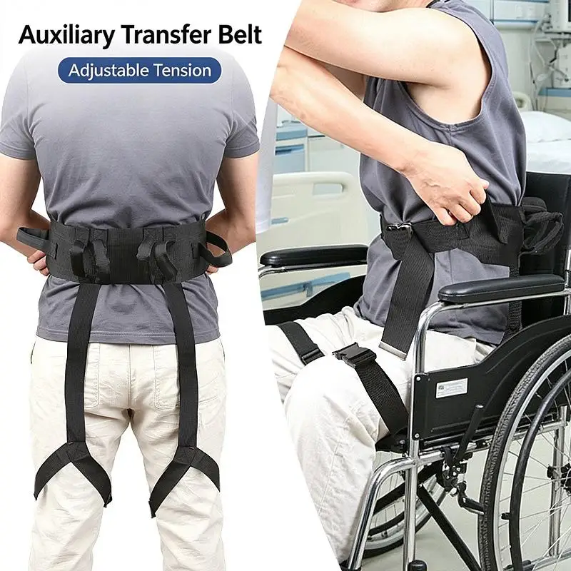 Gait Transfer Belt with Leg Loops Non-Slip Heavy Duty for Senior Care Patient Hospital Nursing Use