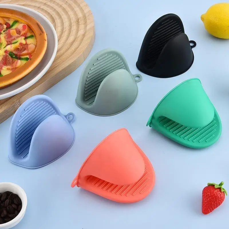Non-stick Silicone Heat Resistant Gloves Anti-scald Waterproof Oven Mitts for Home Baking Oven BBQ Grilling
