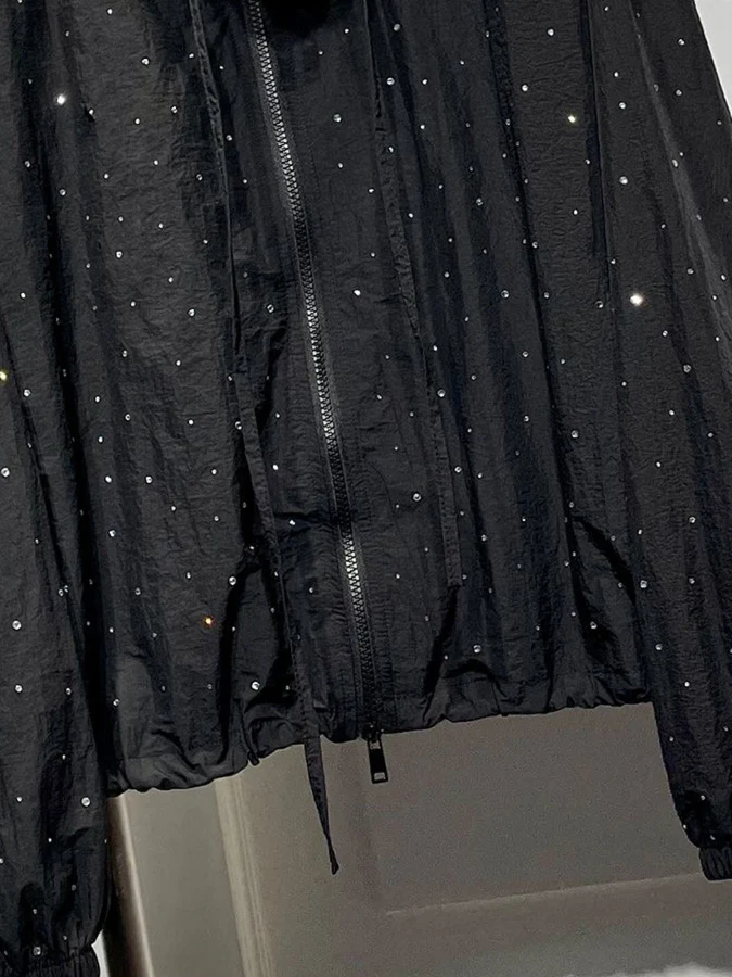 

Женская длинная све с воротником-стойкой больших размеров, повседневная легкая куртка Spor, летняя солнцезащитная весенняя верхняя одежда