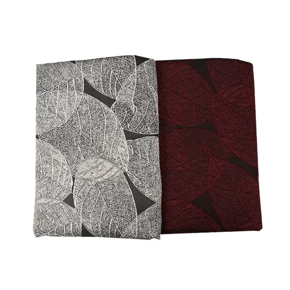 

Brocade Jacquard Fabric Spring Autumn Leaves Dress Suit Coat Windbreaker Clothing Cloth Fashion Design Sewing Wholesale Material