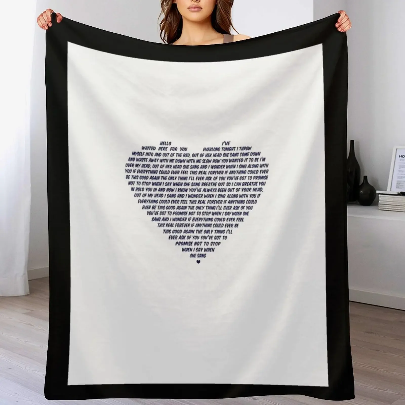 

Everlong Graphic Throw Blanket Soft Breathable Blanket for Night Sleeping