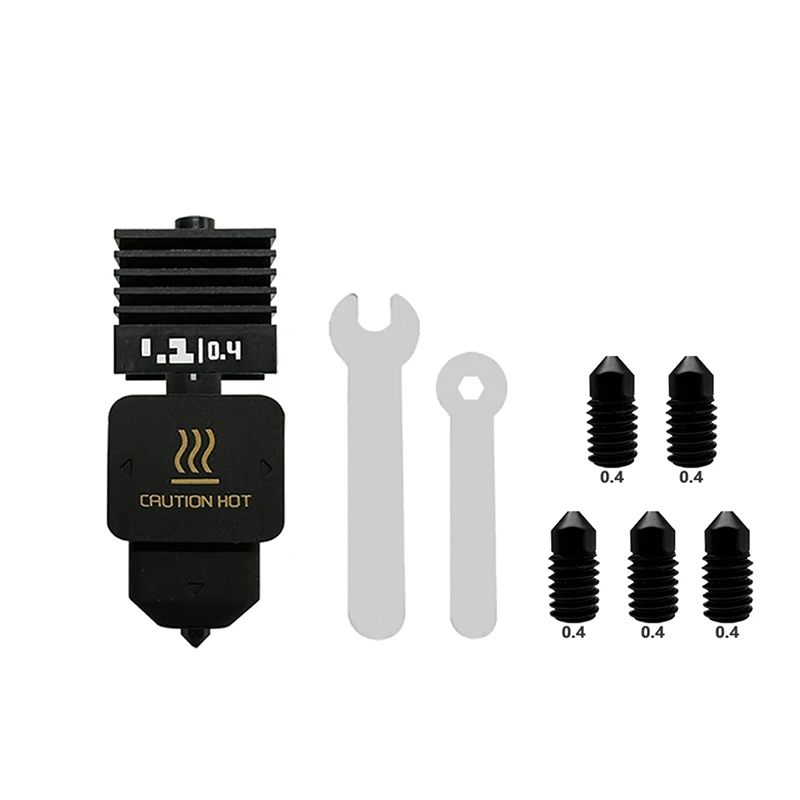 Bambu Lab H2D/H2S/P2S Nozzles Printer Head Replaceable Nozzle with 0.2/0.4/0.6/0.8mm Hardened Steel Nozzle Bambu Lab Hot End