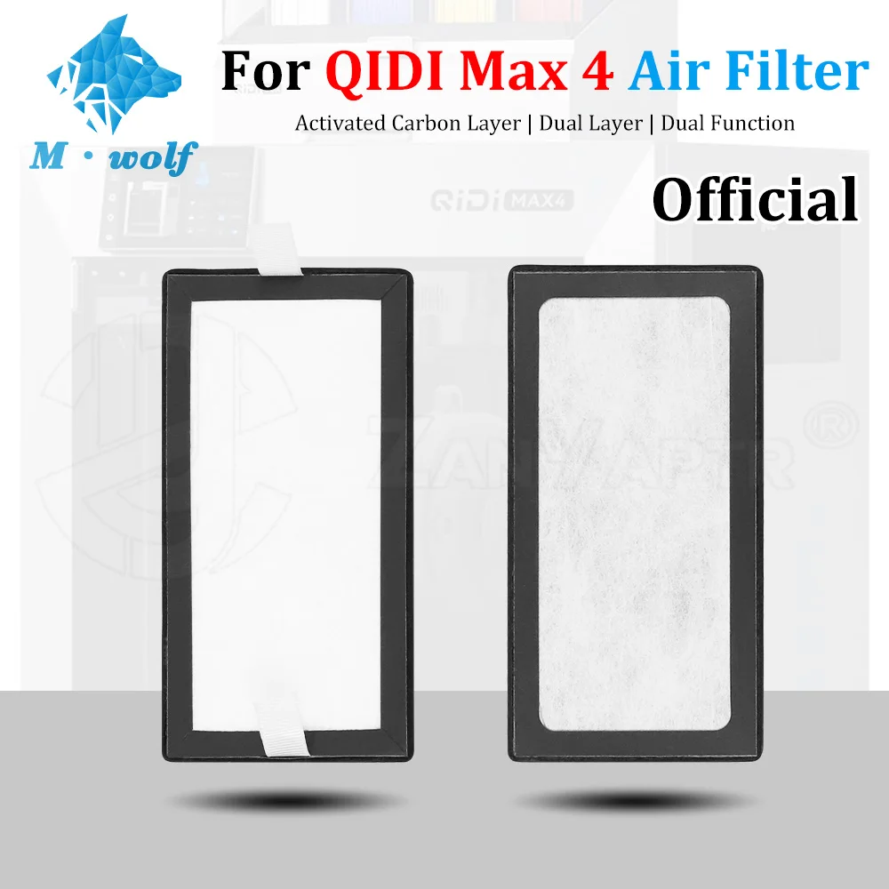 

For QIDI MAX4 Air Filter HEPA Charcoal Filter Remove VOC Resin Fumes 3D Printer Replacement Accessories