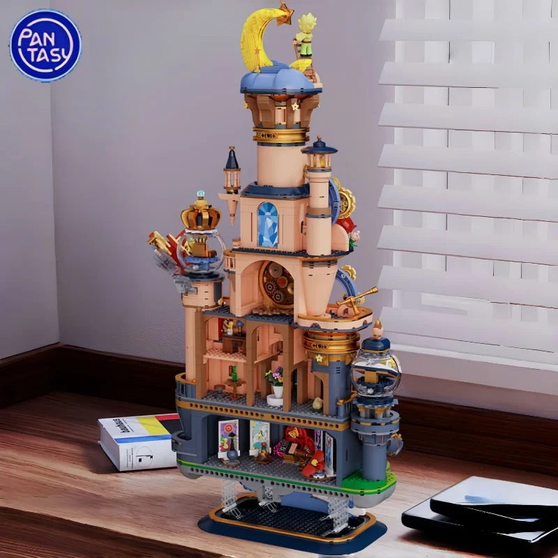 Blocs de construction du château étoile du petit Prince, Architecture de vue sur la rue, assemblage pour enfants, modèles de jouets, décoration, cadeaux de Festival
