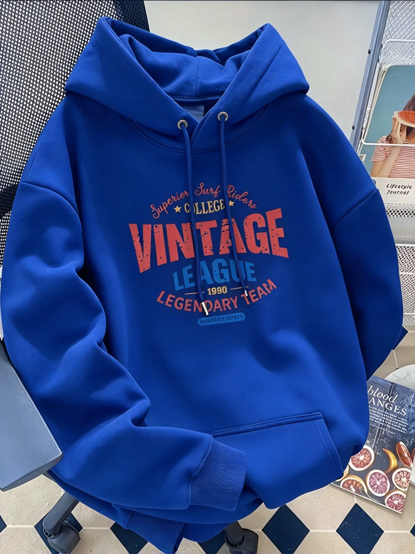 Herbst- und Winter-Kapuzenpullover im koreanischen Stil mit Print, lässig, multifunktional, leicht zu tragen, ideal für den Alltag und den Weg zur Arbeit. – Detail 8