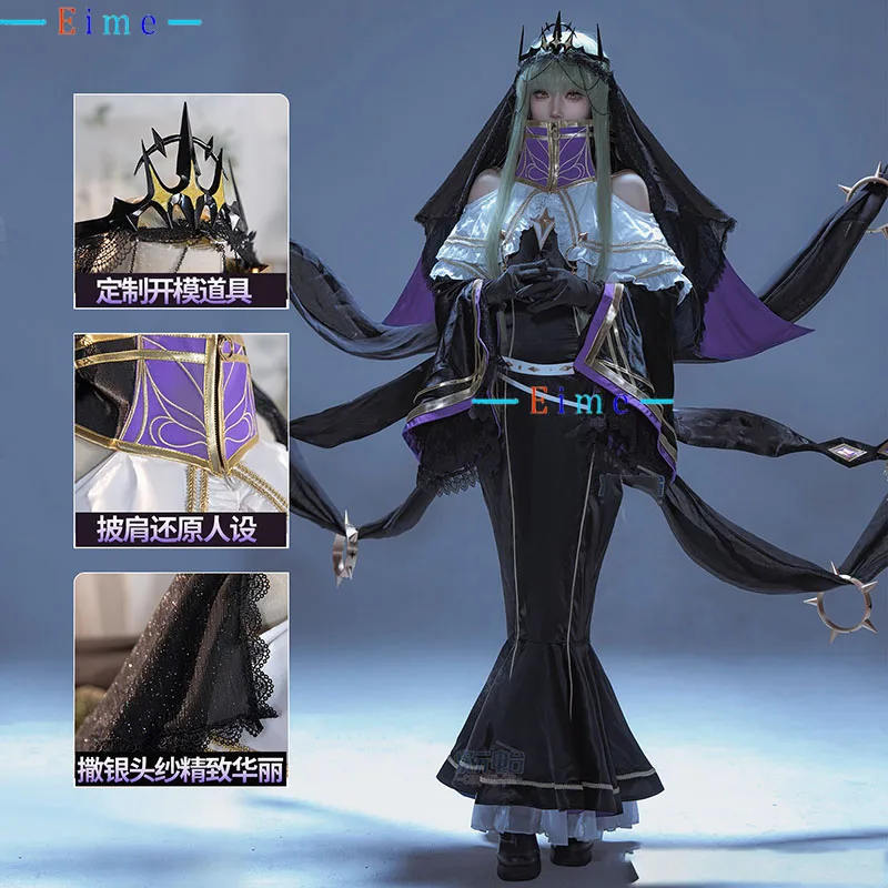 Queen CC Cosplay Costume Cute Demon Sister Costume Women Cute Party Dress Suit Halloween Uniforms Role Play Clothing Custom Made