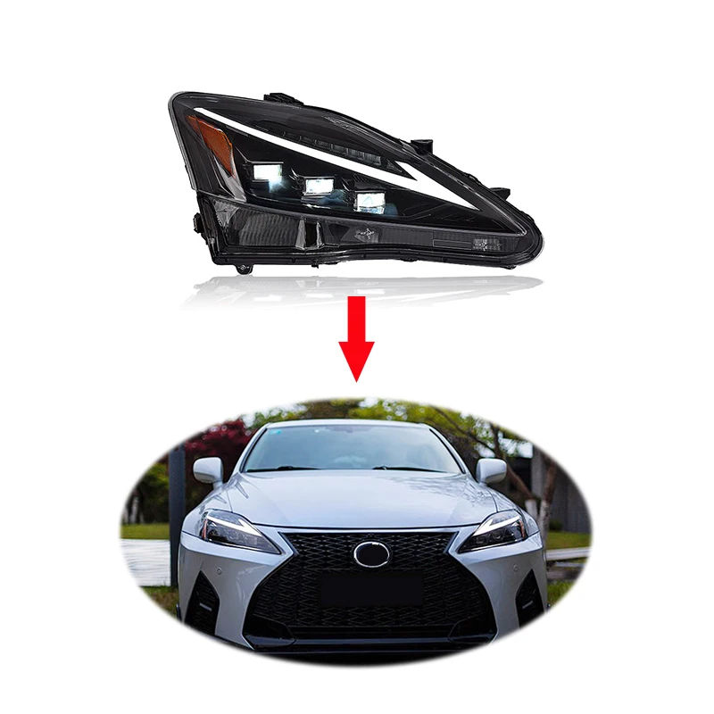 

Upgrade 2021 new style LED IS250 headlight head lamp assembly FOR LEXUS IS250 headlight 2006-2012 IS IS300 IS350 headlamp