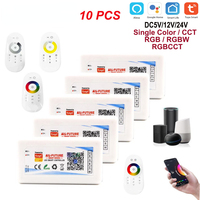 DC5-24V Tuya Wifi Wireless LED Controller Support iOs Android APP Alexa Google Voice Control for DIM CCT RGB RGBW RGBCCT Strip