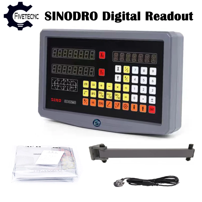 SINODRO SDS2MS 2 Axis Digital Readout DRO Display for X Y Z Axes Milling Lathe Grinder Boring Machines