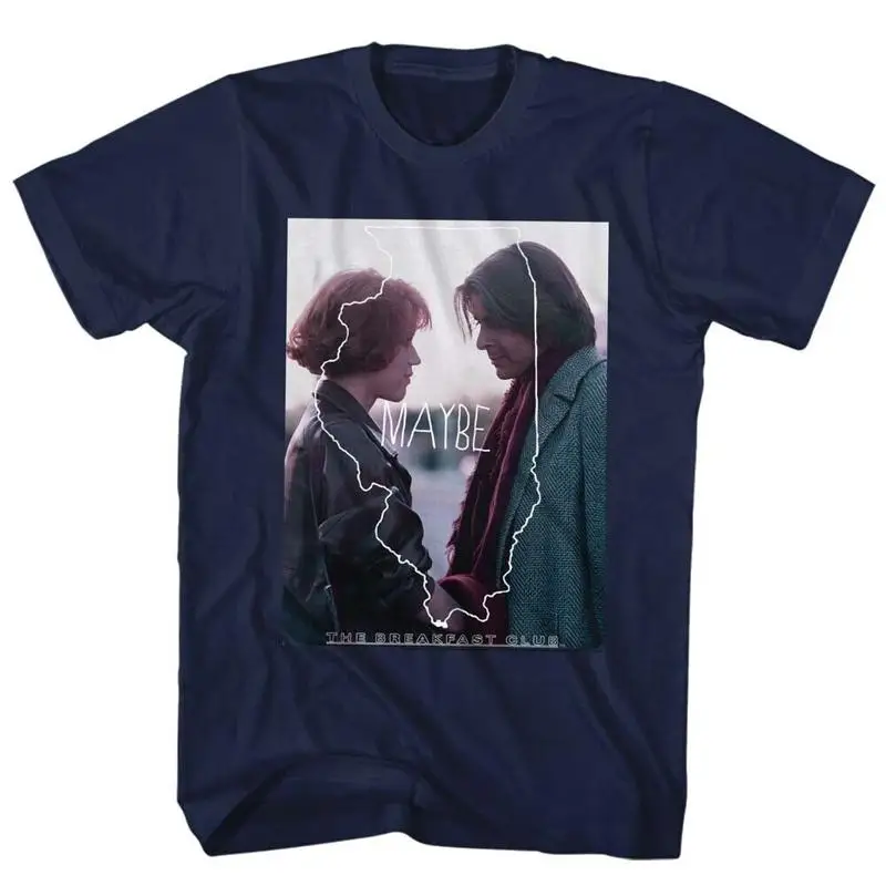 

The Breakfast Club Movie Illinois Outline Clair John Maybe Stare Men's T Shirt