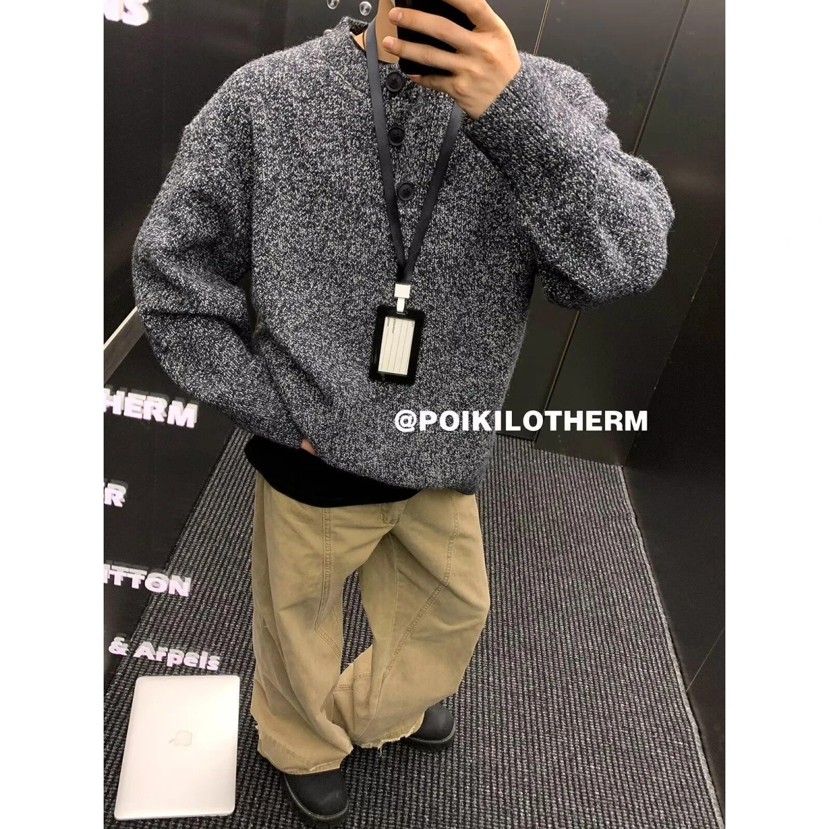 

Lazy Knitted Sweater Men's round Ne Warm Casual Winter Faion Comfortable Breathable Long Sve Sweatirt for Couples