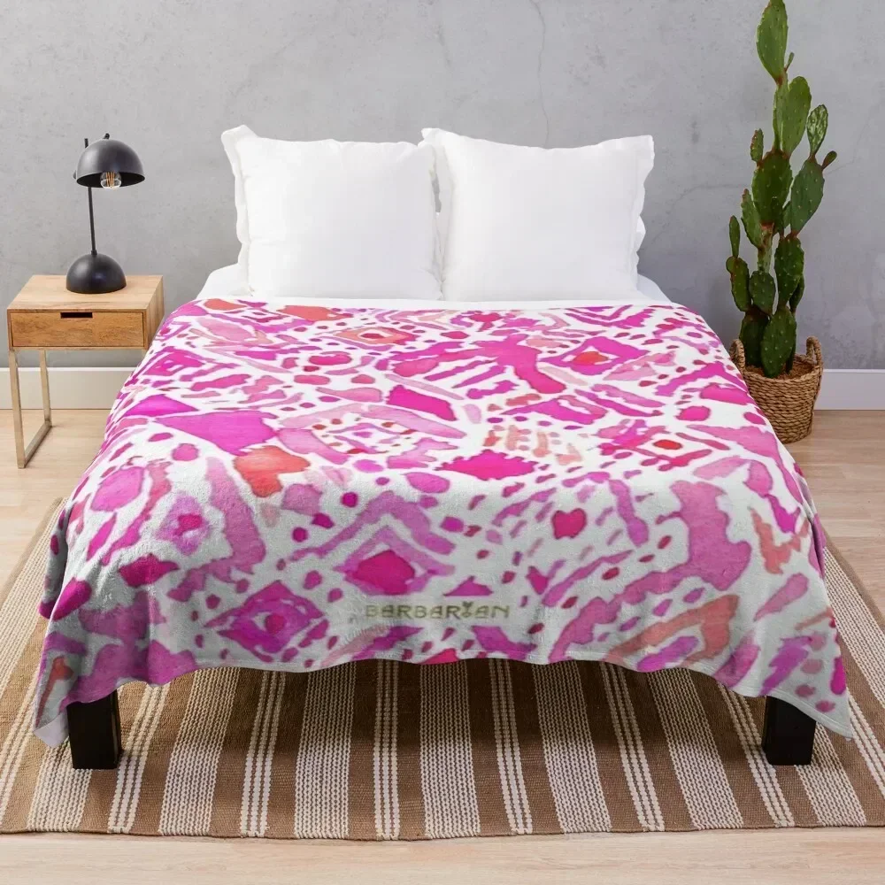 

cute geometric pink Throw Blanket Plaid Luxury Blankets
