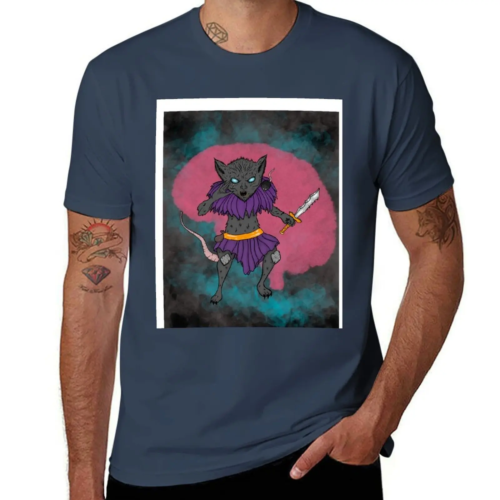 

Mind Thief! T-Shirt Art Pattern Printed Casual Top
