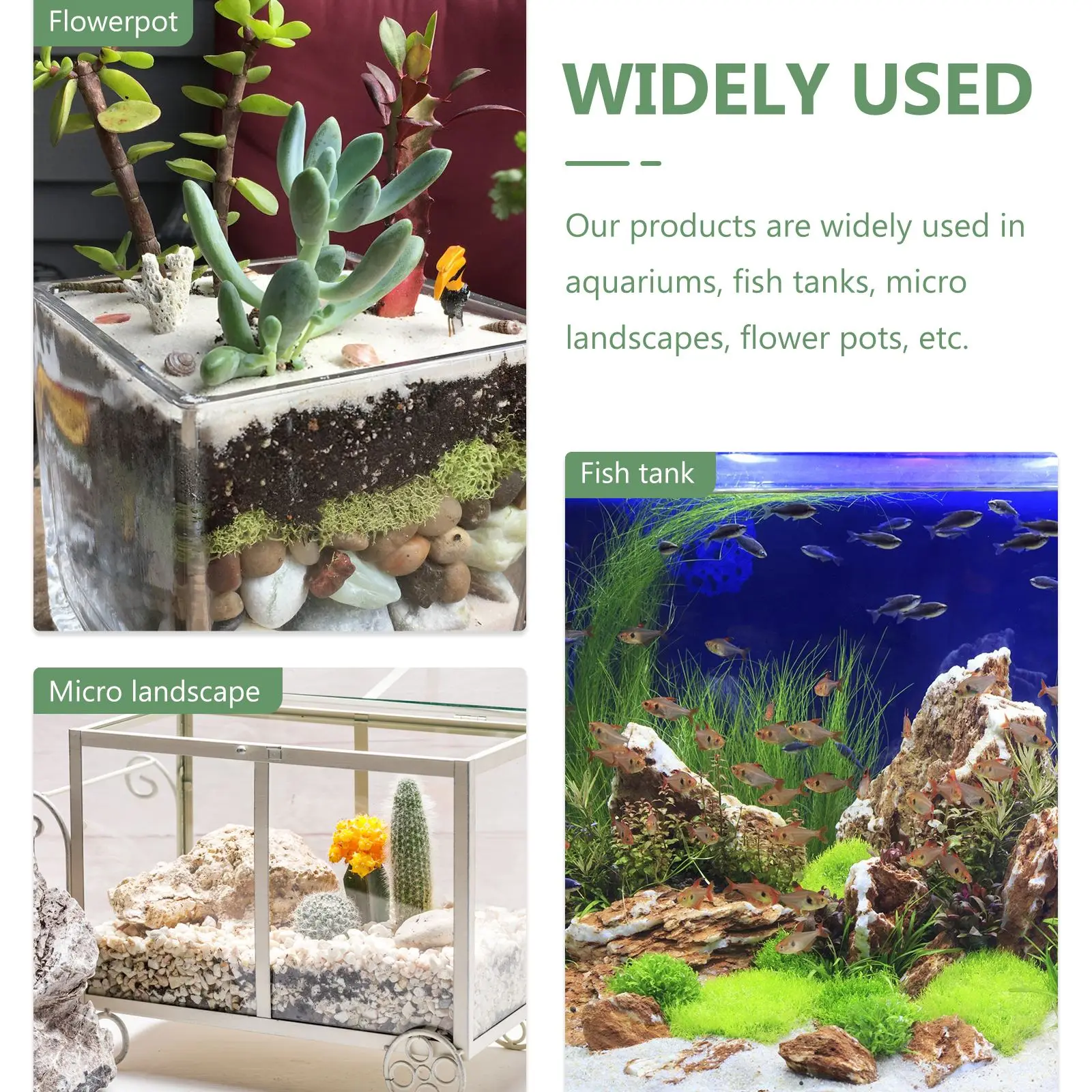 Artificial Aquarium Decor Plants Water Weeds Ornament Aquatic Plant Fish Tank Grass Decoration Accessories DIY Fish Tank Decor