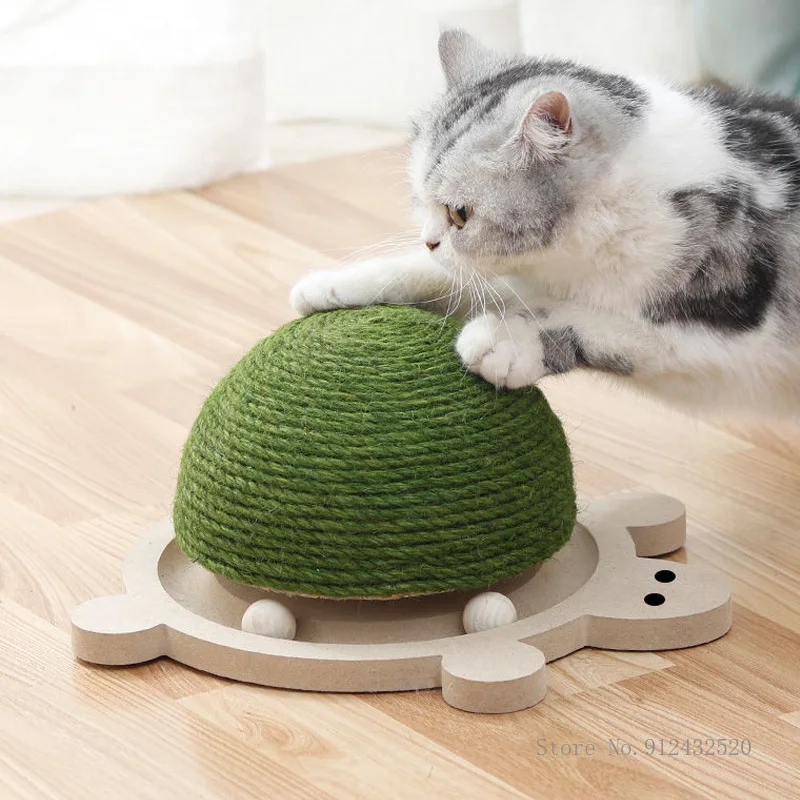 Cat Scratching Board Turtle Shape, Wear-Resistant, Grinding Claws, Relieve Boredom, Funny Toy