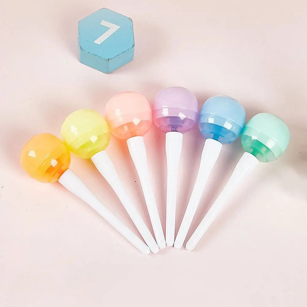 

6 шт., маркеры для леденцов, компактные мини-маркеры, яркие цвета, маркер для заметок, сделай сам, скрапбук