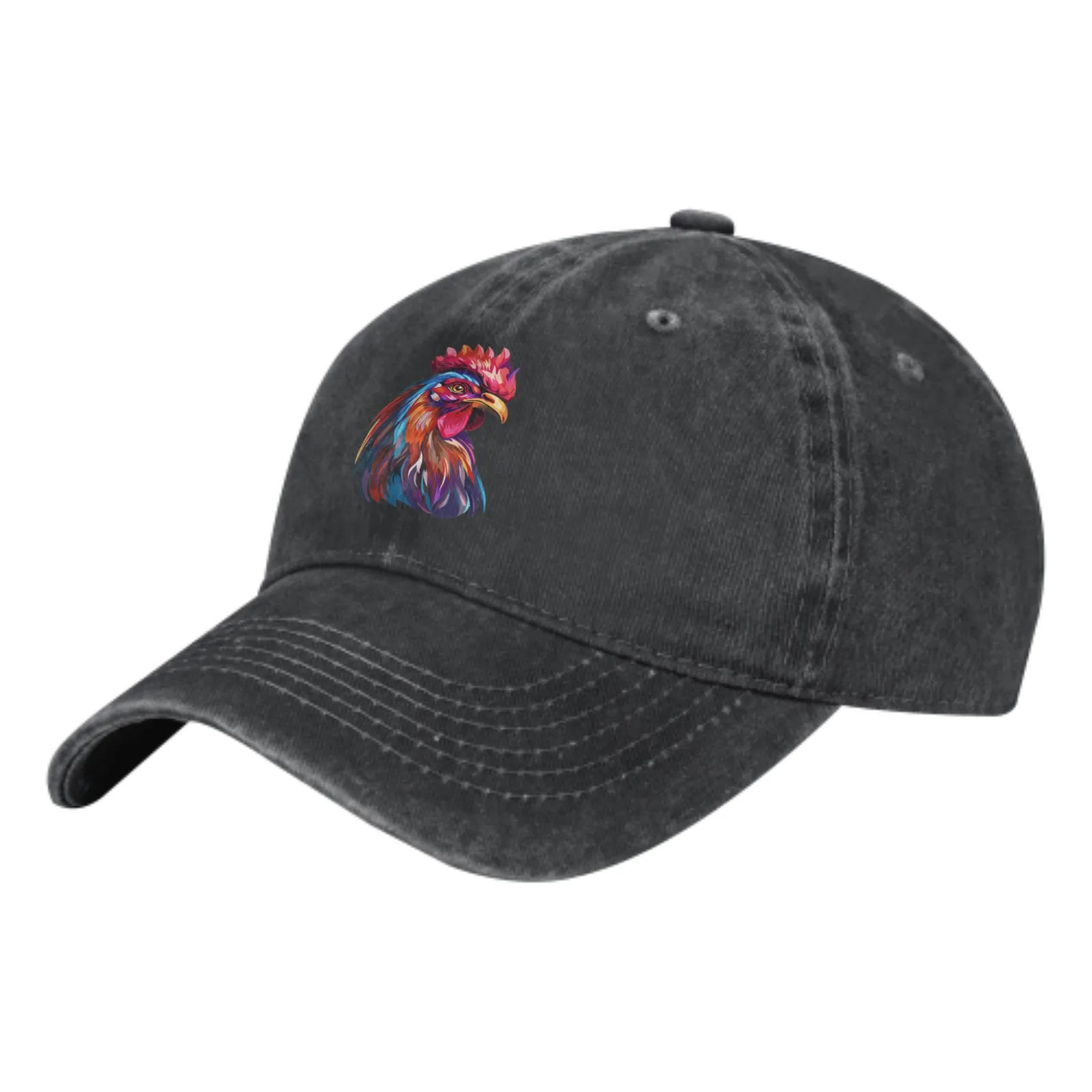 

Colorful Chicken Washed Cotton Sport Baseball Cap Outdoor Soft Top Hat Breathable Versatile Sunshade Casquette