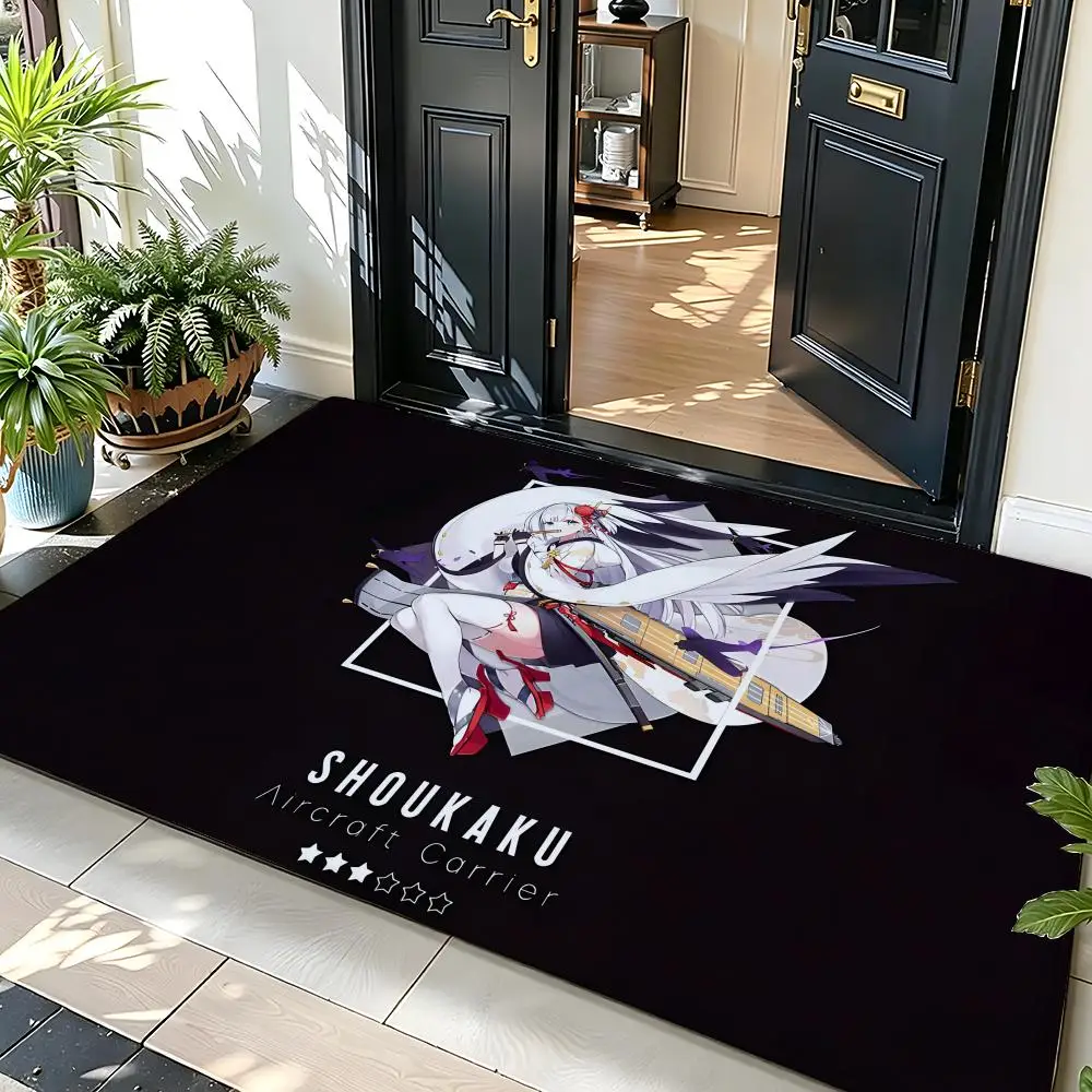 Game A-Azur L-Lane Floor Mat Soft Flannel Floor Mat  Suitable for Entryways, Living Rooms, Bedrooms, and Bathrooms