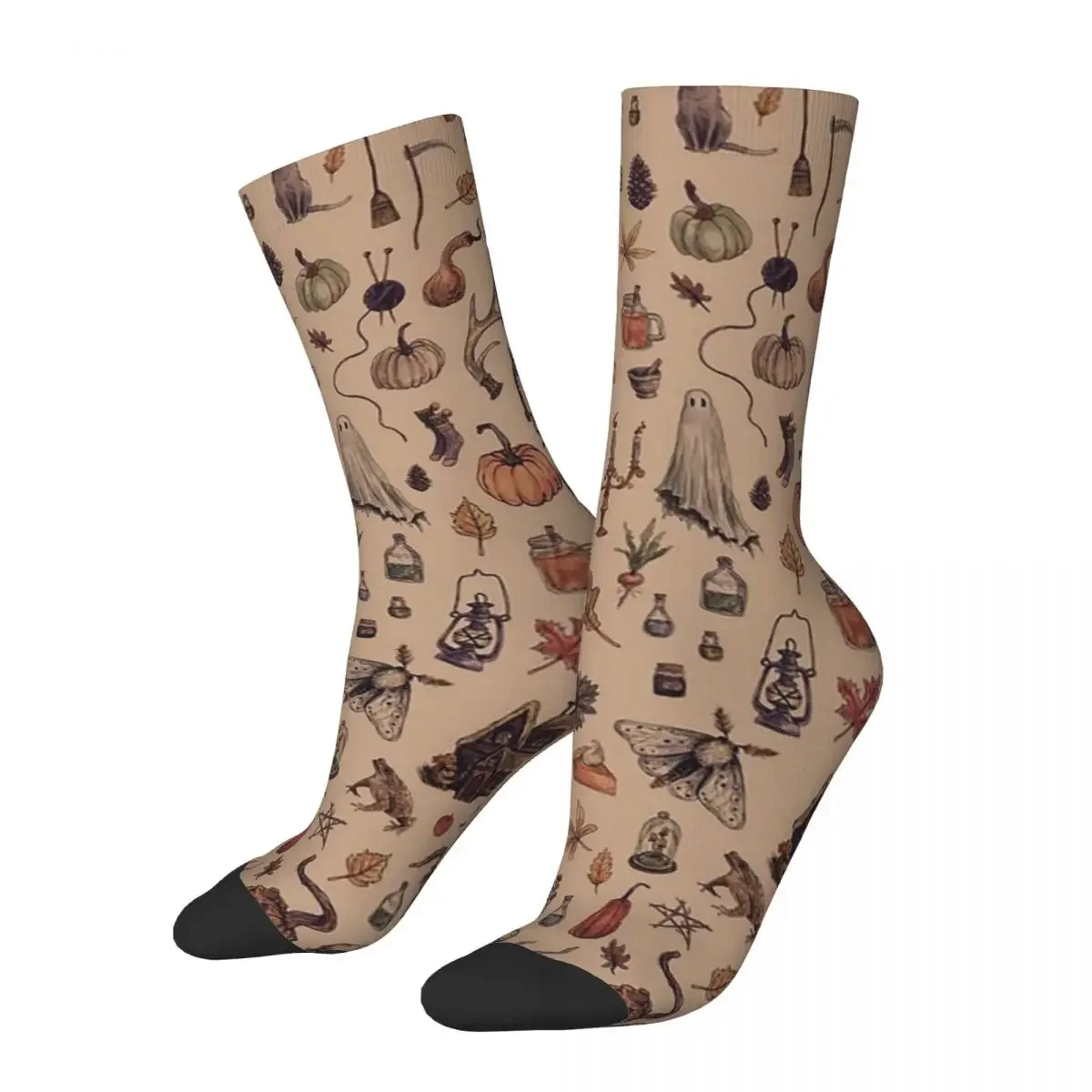 

Rustic Brown Cozy Crone Socks Harajuku Super Soft Stockings All Season Long Socks Accessories for Unisex Christmas Gifts