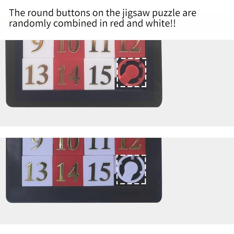 Sliding Jigsaw Puzzle Math Toy Number Puzzles Toy Sliding Puzzle Toy 15 Tiles Logics Game