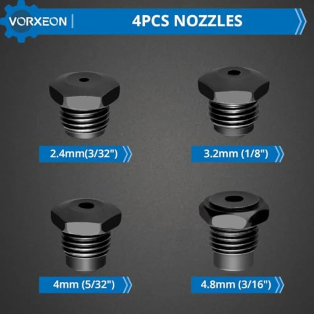 مسدس برشام الهواء الهوائي مع 500 المسامير العمياء طقم ألومنيوم البوب الهواء المبرشم سحب الضغط 3097 رطل أداة هوائية شديدة التحمل #2