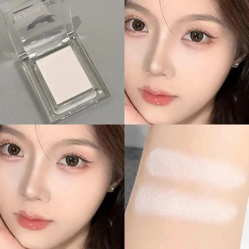 Monokrom Matte, palet Makeup Highlighter, resep bercahaya untuk wanita, produk kosmetik palet kontur Perona hidung 3D