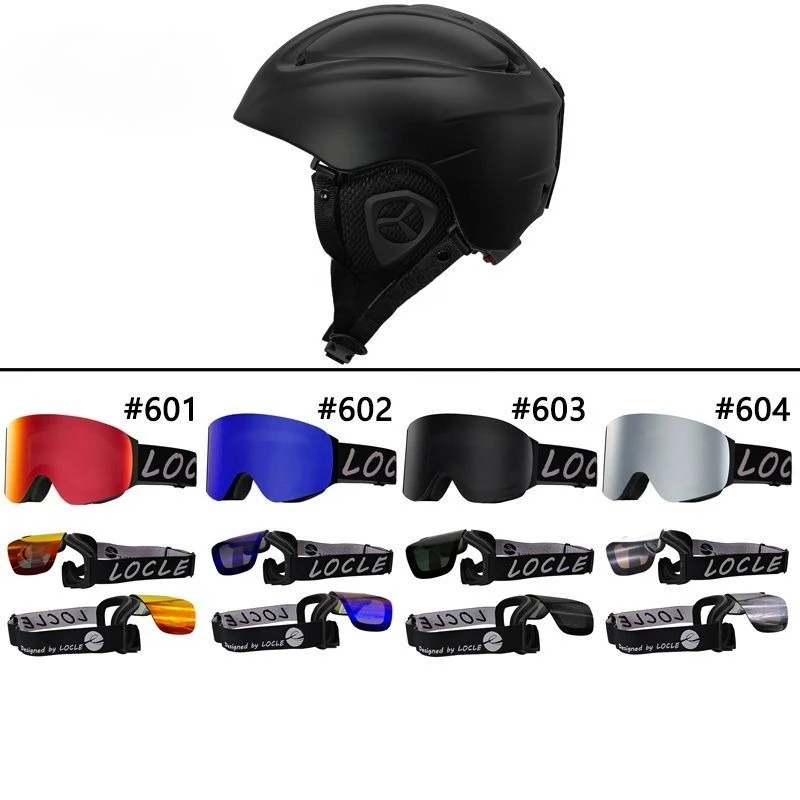 

Genuine Large Ski Helmet with Adjustable Outdoor Sports Equipment, Plus Size Adult and Children's Anti-collision Equipment