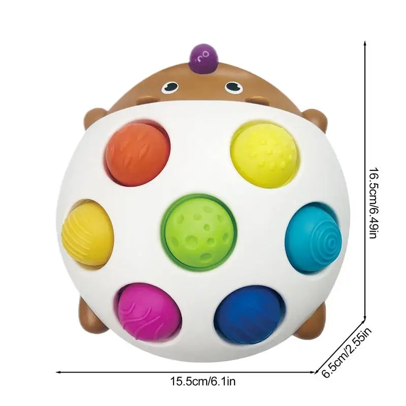 Toddler Squeeze Sensory Board Hedgehog Shape Toddler Squeeze Sensory Board Color Recognition Boys Girls Fidget Toy For Calming