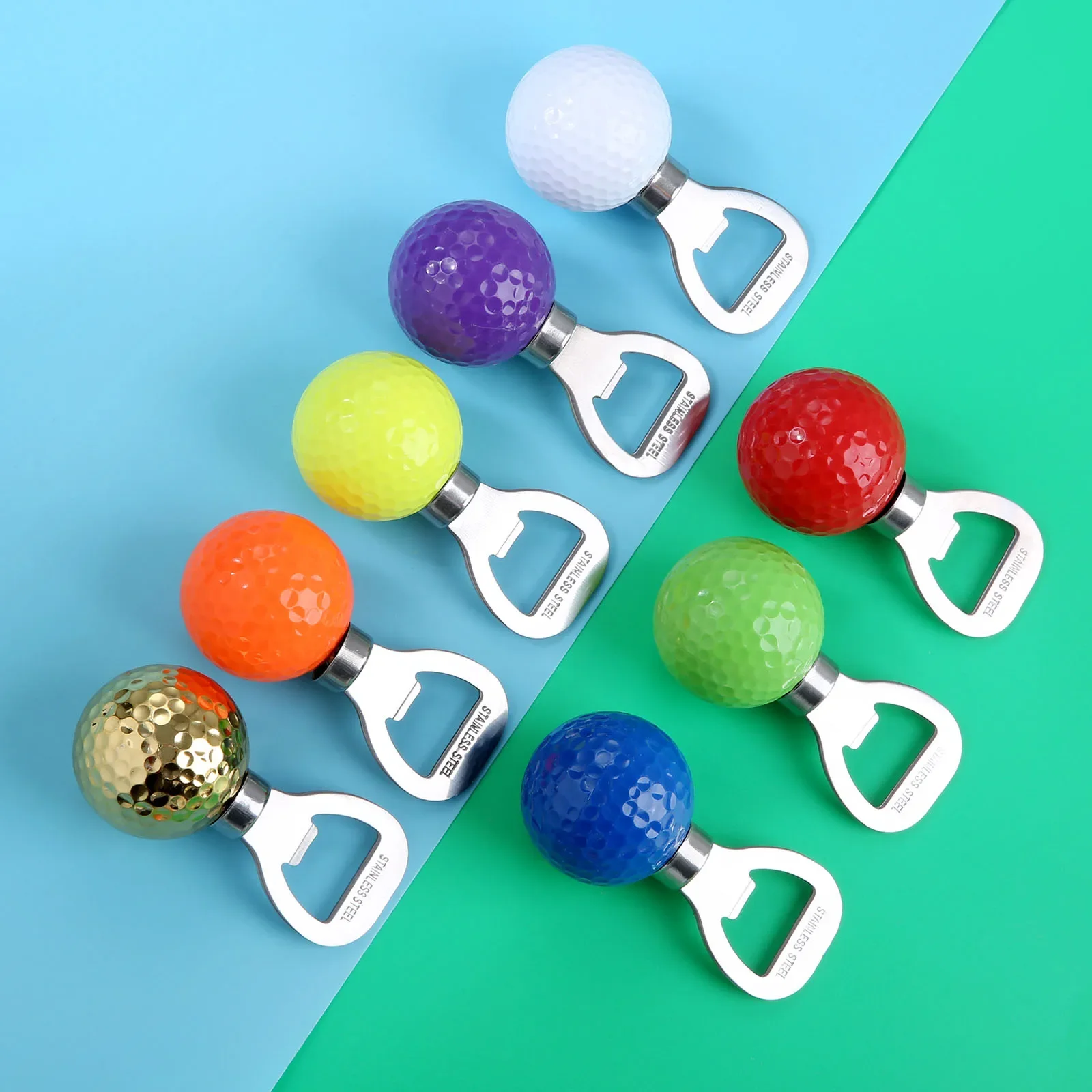 1 Pc Edelstahl Golf Ball-Förmigen Flasche Opener Neuheit Korkenzieher Wein Und Bier Opener Golfer Praxis Golf Training aids