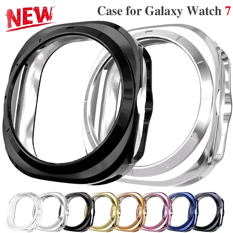 Capa para samsung galaxy watch 7 ultra 47mm smartwatch capa macia tpu pára-choques escudo protetor para galaxy 7 ultra 47mm acessórios