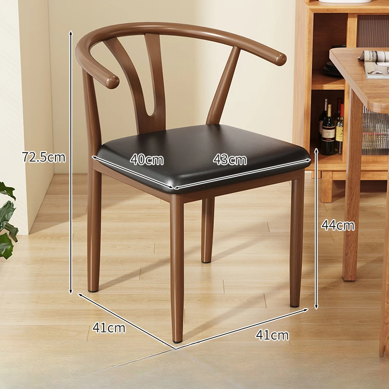 Black Holder Living Room Chairs Vintage Pads Ultralight Bench Lounge Dining Chairs Leather Covers Silla Plegable Home Furniture