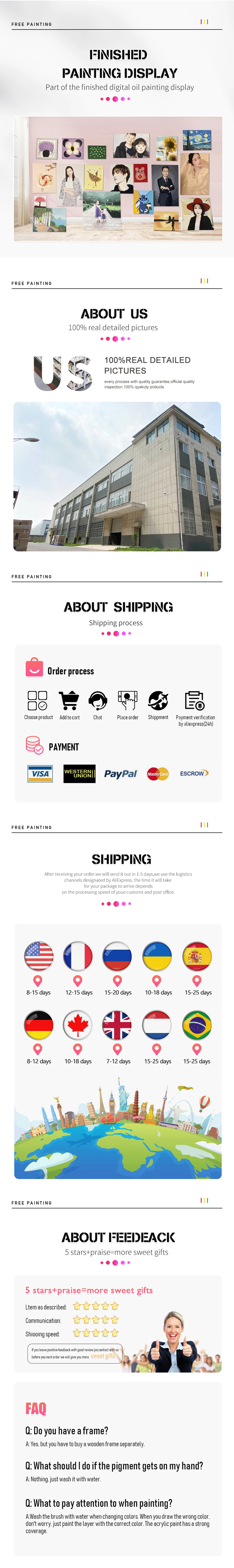 Malen nach Zahlen Dropshipping Personalisiertes Foto Individuelles DIY-Bild Zeichnen und Ausmalen nach Zahlen Acryl Katze für Erwachsene Ohne Rahmen – Detail 15