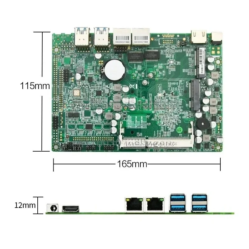 EP-4380-10 Mini low power industrial control main board soft routing visual inspection integrated CPU