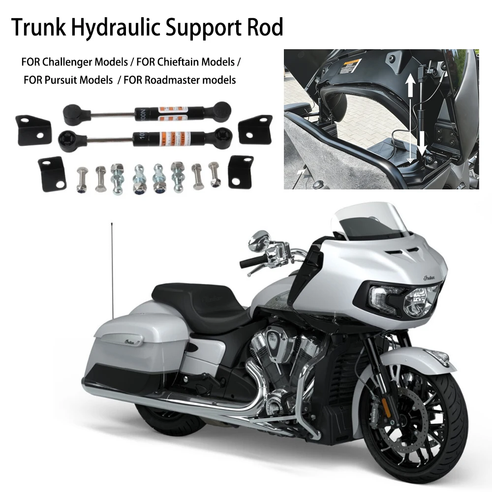 

New Motorcycle Rear Trunk Hydraulic Support For Indian Challenger Pursuit Dark Hose Elite 2020-2026 2025 2024