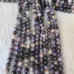 100% Genuine Russia Charoite Beads 6mm 7mm 8mm 9mm 10mm Round Gemstone Jewelry,15
