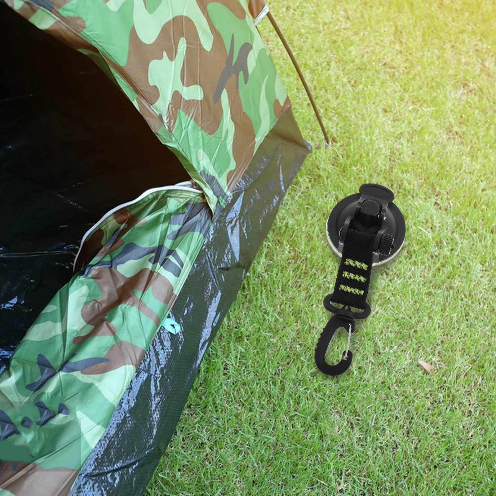 

No Drill Suction Cup Hooks Camping Outdoor Strong Suction Tent Fixed Car Truck Suv Rv Canopy Camper Buckles Heavy Duty Camping