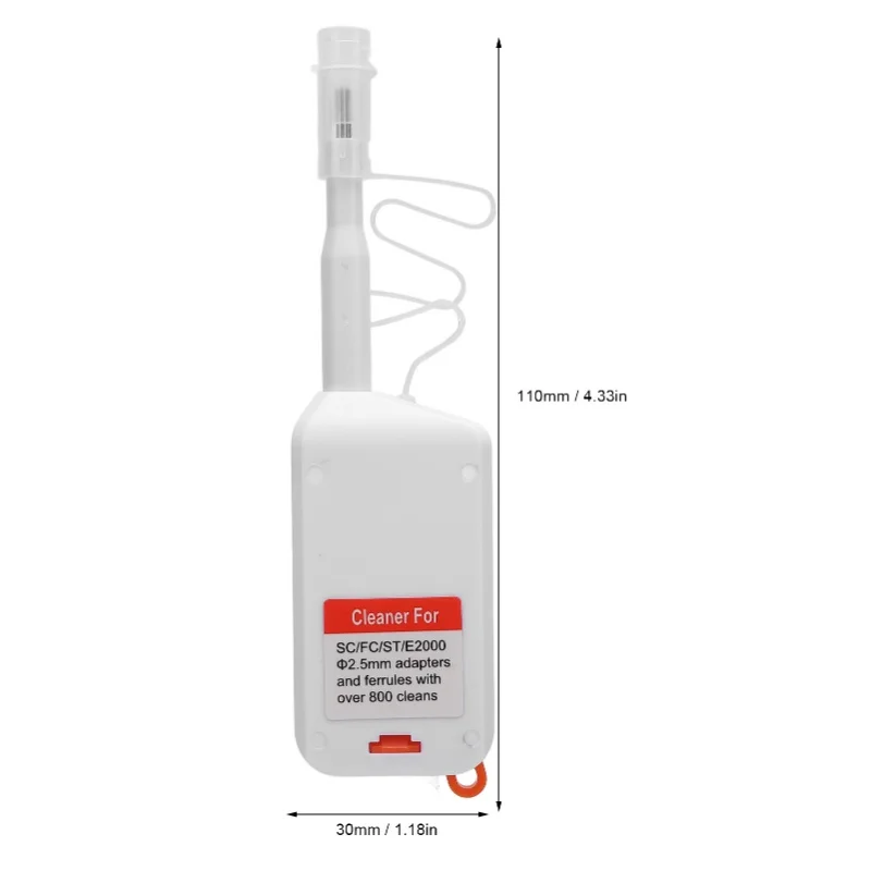 Fiber Cleaning Pen 180° Rotation Portable Fiber Optic Connectors Cleaning Pen For 2.5mmFC SC ST