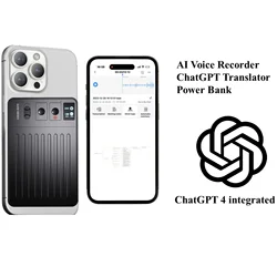 ChatGPT AI powered  Mini Voice Note Recorder Realtime Translator Device phone charging free translator intelligent