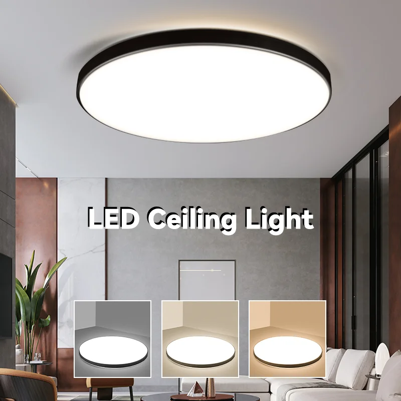 Led Ceiling Light Modern Ceil Light 18/30/40W Ultra Thin Ceiling Lamp Indoor Lighting For Kitchen Bedroom Living Room Bathroom