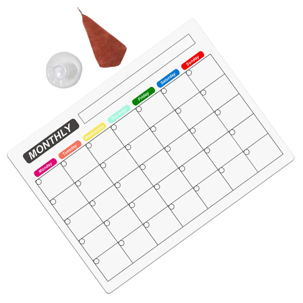 

Magnetic Message Board Weekly Calendar for Refrigerator Schedule Fridge Planner