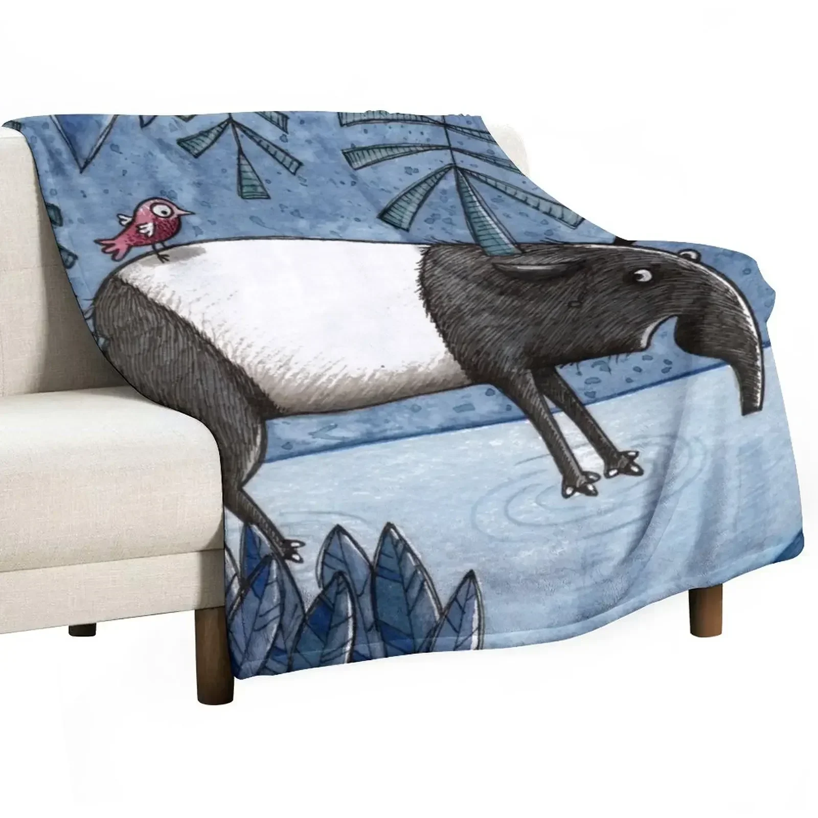 

Welcome To The Jungle - Tapir - Schabrackentapir Throw Blanket Kid'S Decorative Throw Blankets