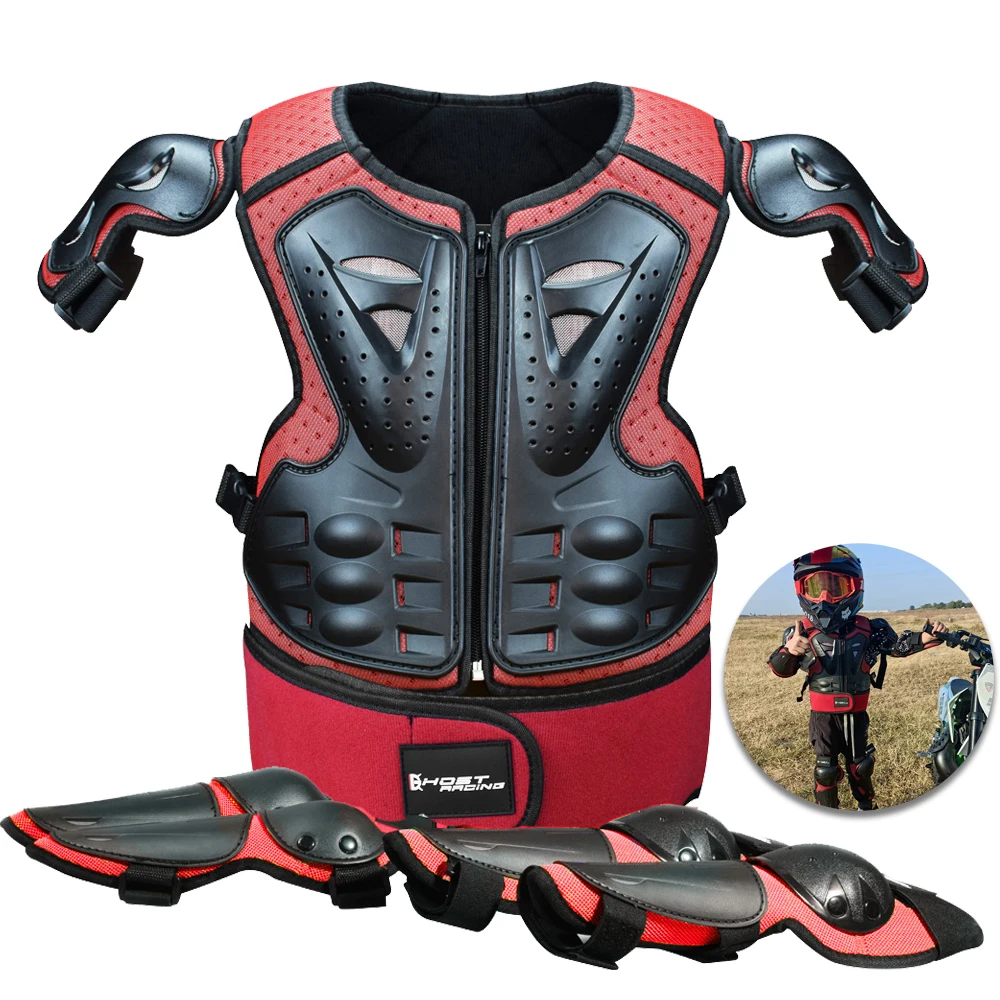 

GHOST RACING Children's Armor Hip Pad Protection Motorcycle Kids Suit ATV Dirt Bike Chest Spine Knee Elbow Pad Skiing Hip Padded