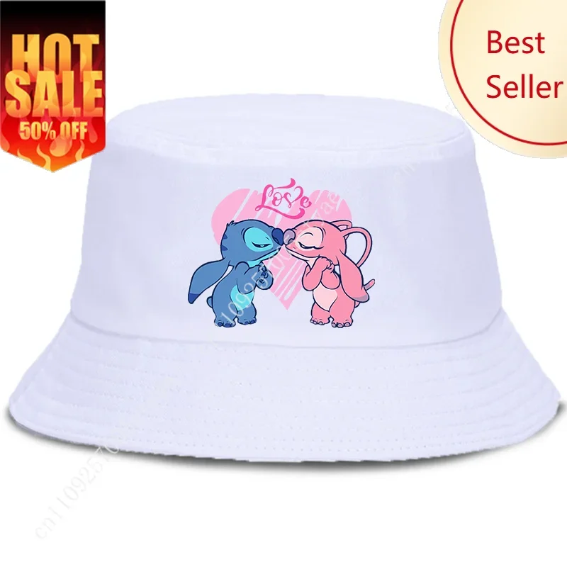 

Stitch Hat Disney Cartoon Men Women bucket Cap fishing hats Decorations Party Holiday Gift Caps Sunhat