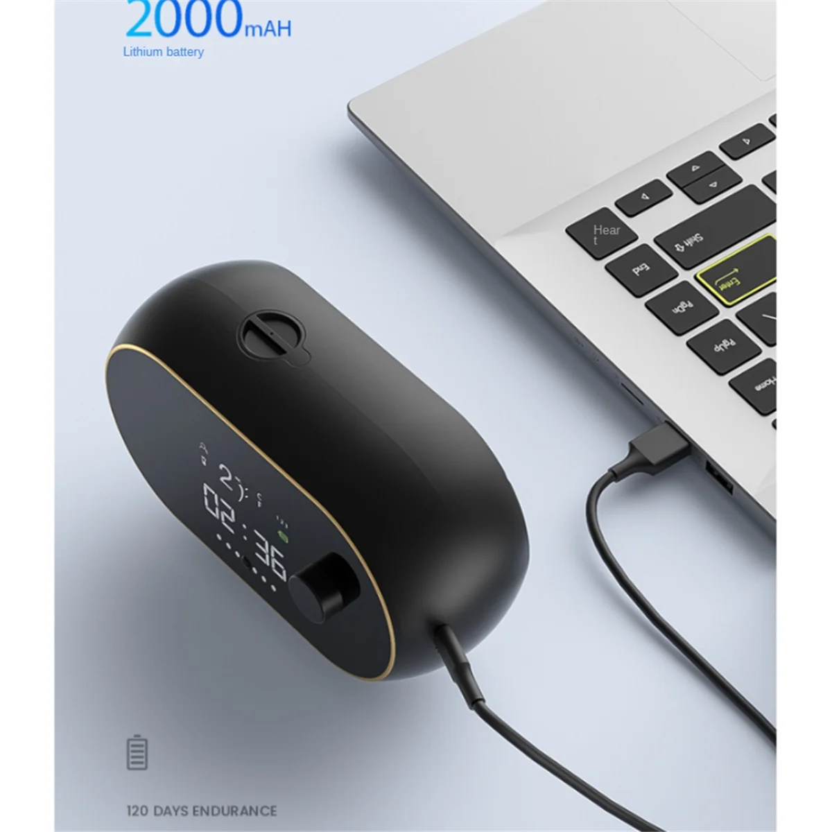 موزع صابون أوتوماتيكي جديد على الحائط قابل لإعادة الشحن، موزع صابون جل للحمام والمطبخ باللون الأسود