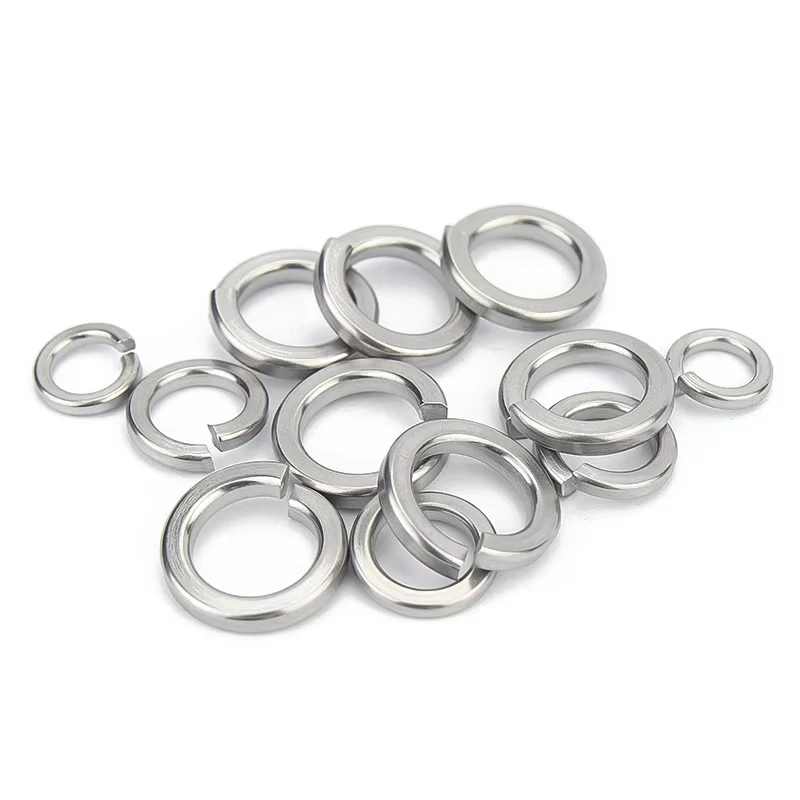 Spring Lock Washers Assortment KitMetric Split Lock Washer Set,304 Stainless Steel Lock Washers for Screws Bolts