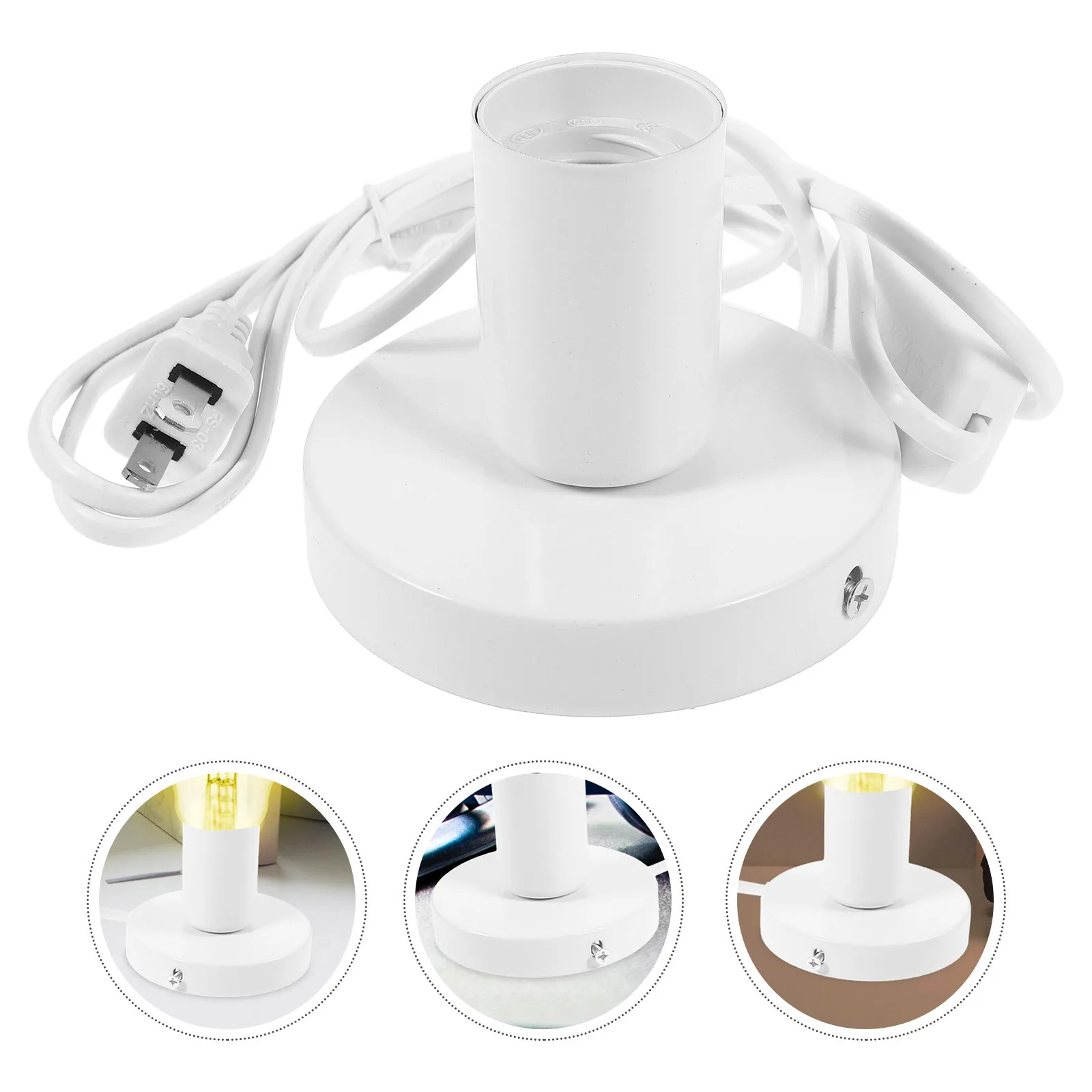 

Основание настольной лампы Металлический круглый твердый алюминиевый сплав DIY Подставка для лампы E27 Основание для настольного ночника Спальня Кабинет Офисное использование