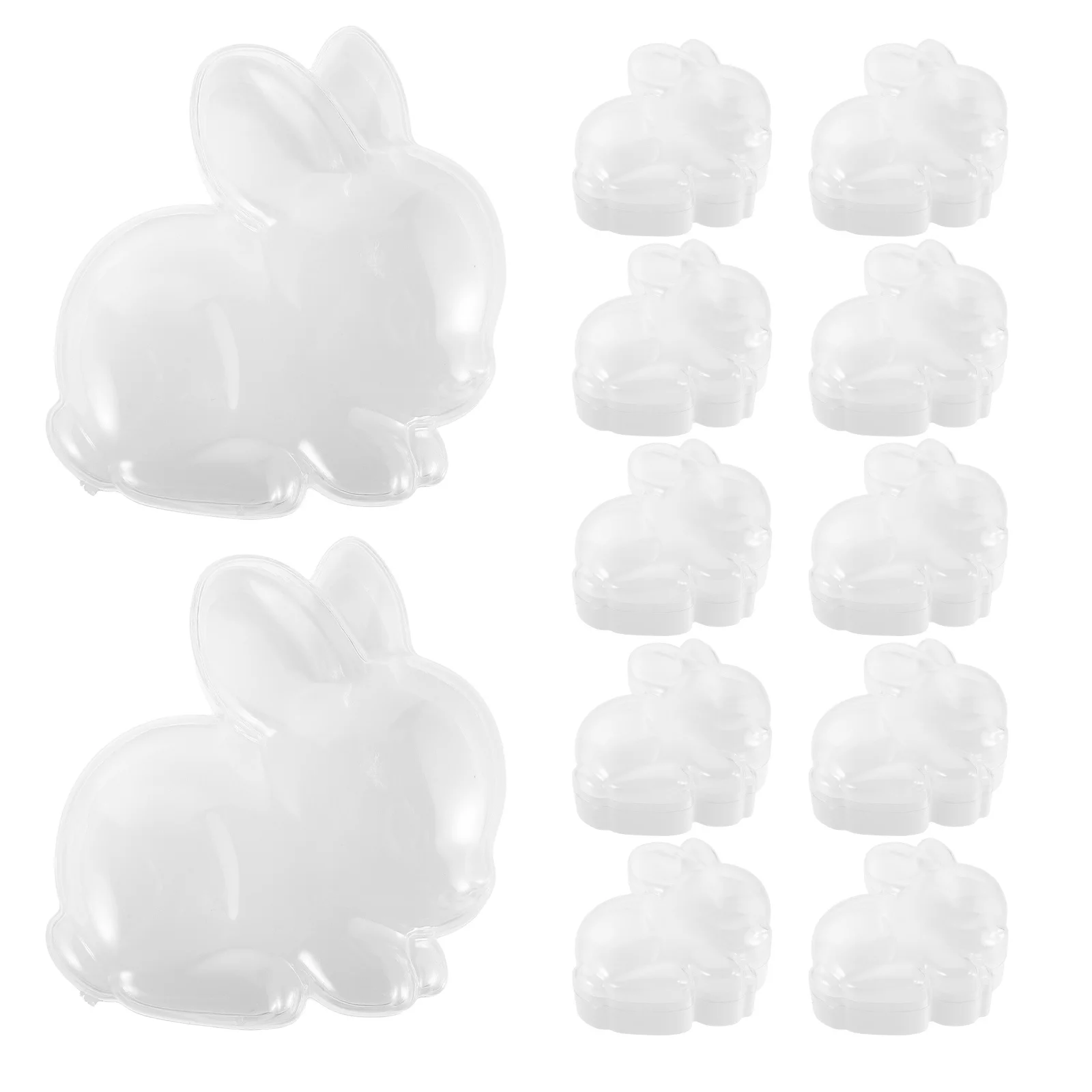 

12pcs European Style Rabbit Shaped Candy Box Wedding Favor Small Present Boxes For Party Sweets Snacks Birthday Treats Empty