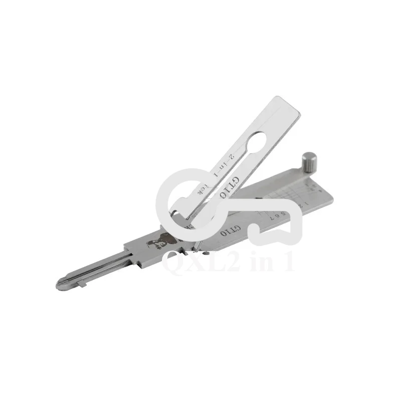 1 قطعة Lishi GT10 GT15 2 في 1 اختيار وفك التشفير لشركة فيات 2 in1 أدوات قفل السيارة قطف Lishi السيارات الباب مفتوحة أيضا عدة يختار مجموعة كاملة